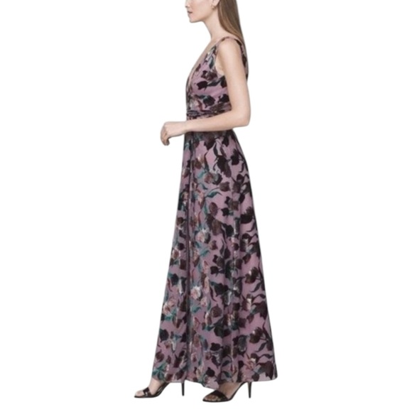 AIDAN MATTOX Sancia Floral Wrap Maci Dress. Size 2 - Picture 2 of 13